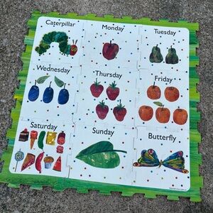 The Very Hungry Caterpillar Interlocking Play Mats Days Of The Week